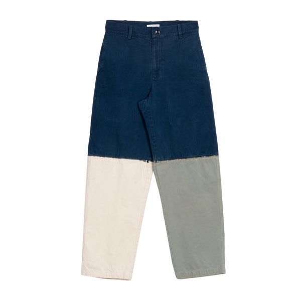 Tri-Color Zip Off Pants - Indigo/Natural 