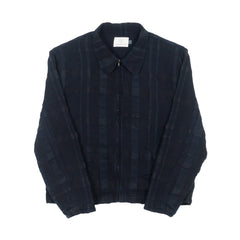 Washi-Wool Zip Jacket - Black Indigo