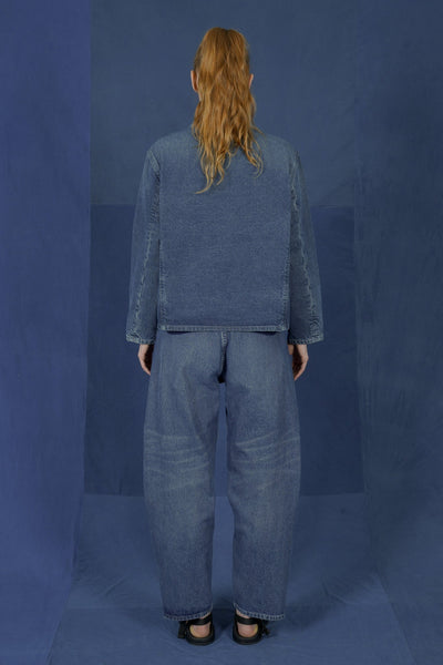 LM x OB Stone Pocket Zip Jacket - Stonewash Denim – Olderbrother