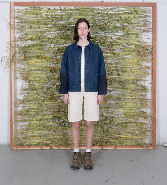 Wax Panel Chore Coat - Denim – Olderbrother