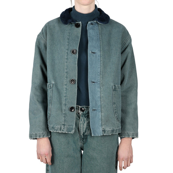 Sherpa Coat - Washed Indigo Denim “Hand-Me-Down” – Olderbrother