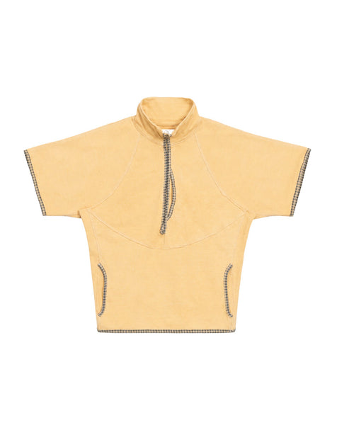 Short Sleeve Fleece Shell - Gold Clay