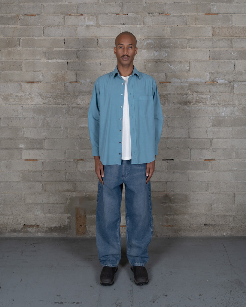 Broadcloth Shirt- Powder Indigo