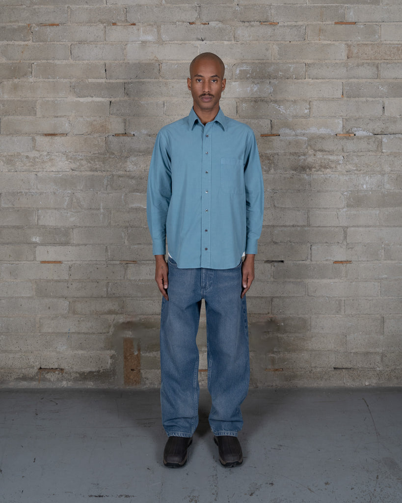 Broadcloth Shirt- Powder Indigo