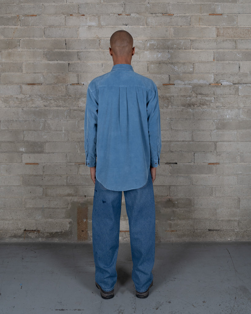 Corduroy Shirt- Pale Indigo