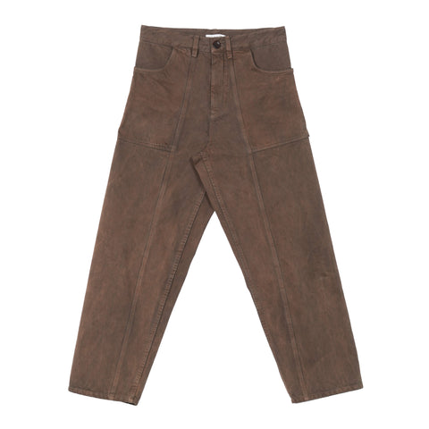 Front Seam Jeans - Charred Brown