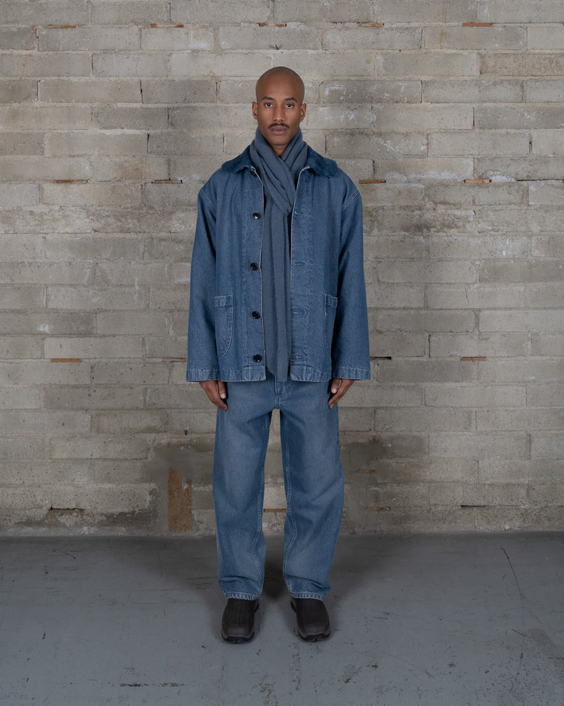 Recycled Cashmere Scarf - French Indigo