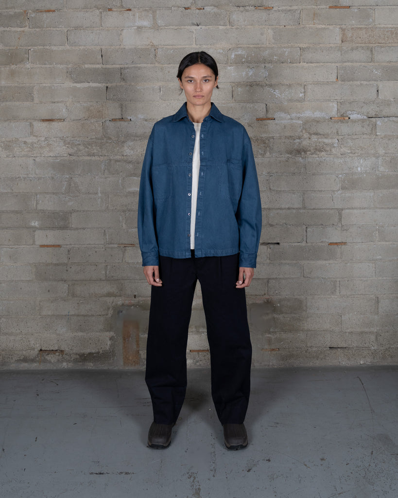 Big Pleats - Black Indigo