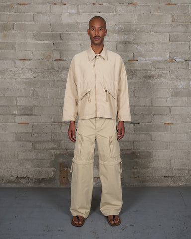 Micro Twill Zip Jacket - Brine Beige