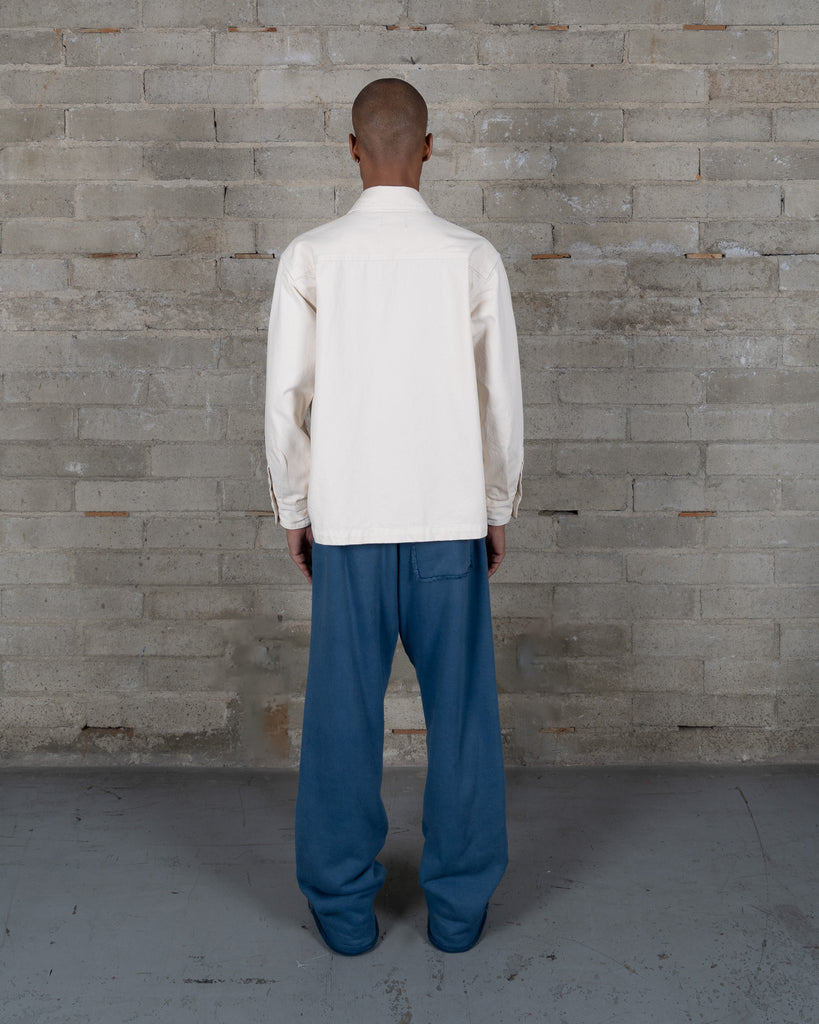 Denim Slant Shirt - Natural