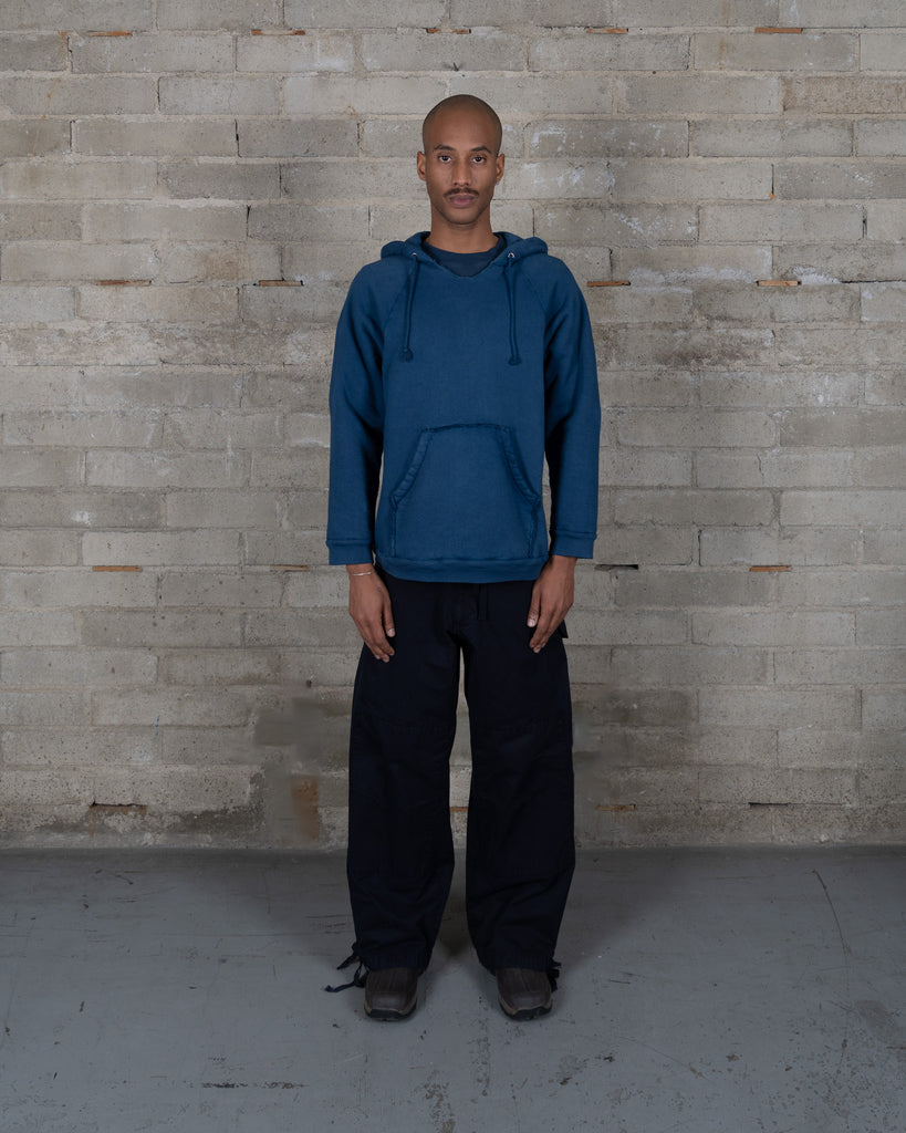 Sherpa Raglan Hoodie - French Indigo