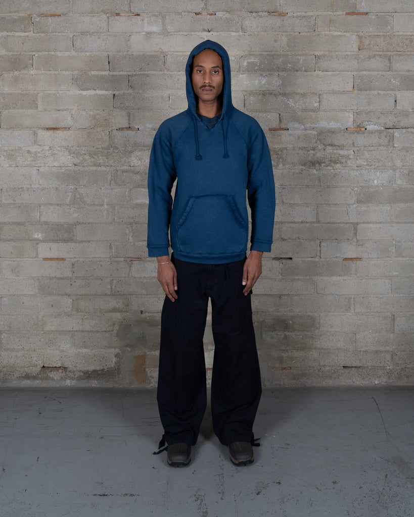 Sherpa Raglan Hoodie - French Indigo
