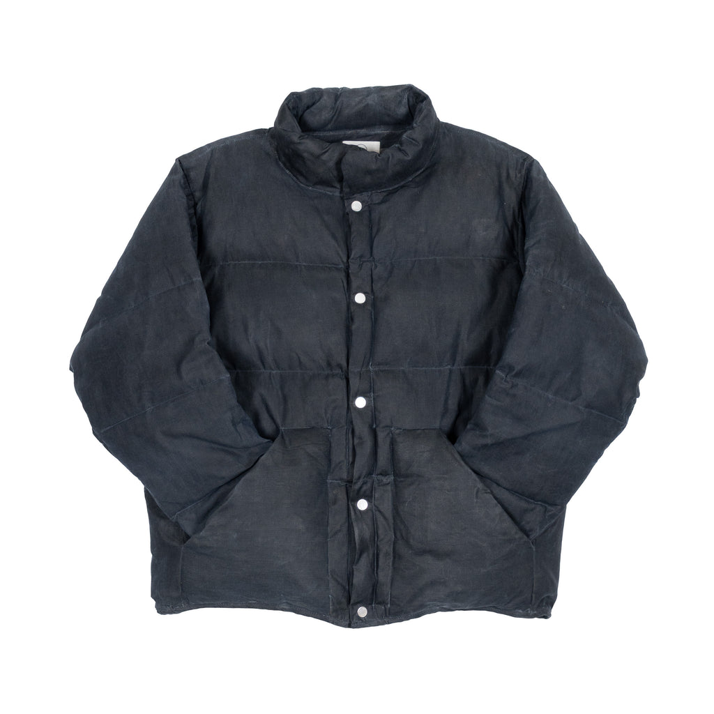 Waxed Puff Coat - Chambray Indigo