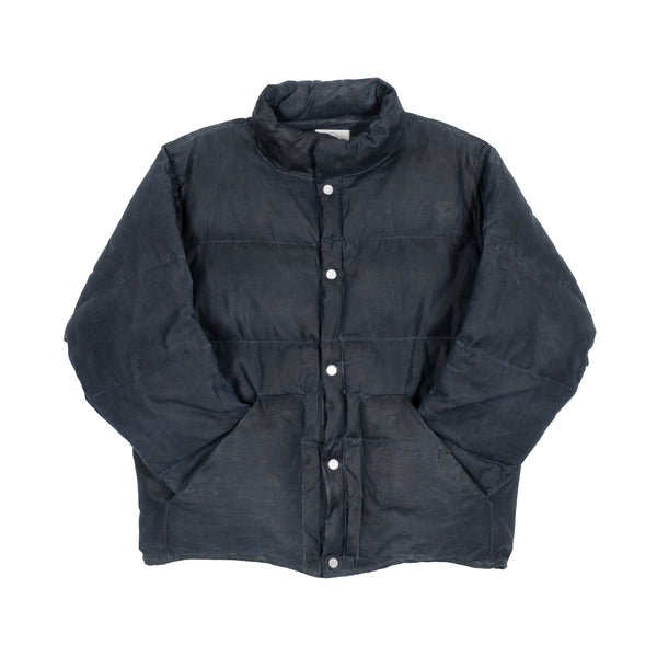 Waxed Puff Coat - Chambray Indigo