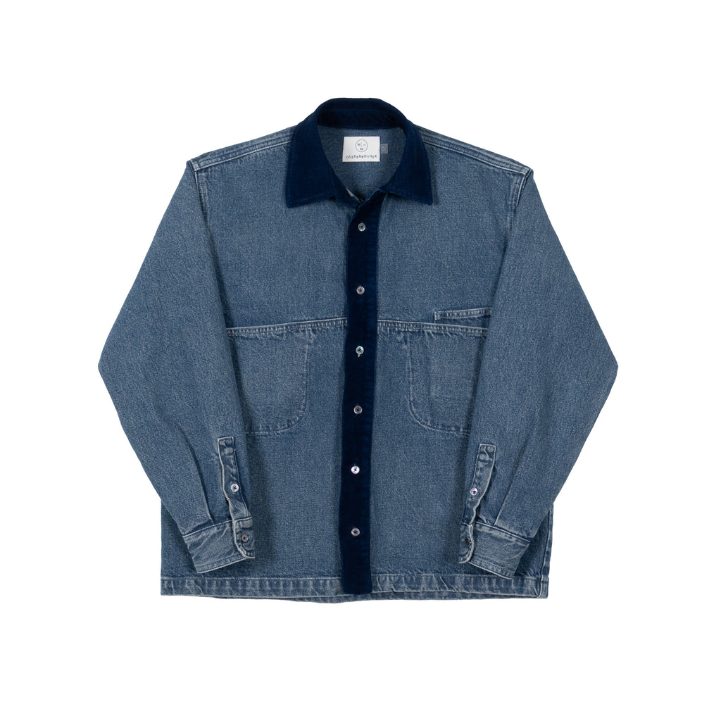 Denim Slant Shirt - Hand Me Downs