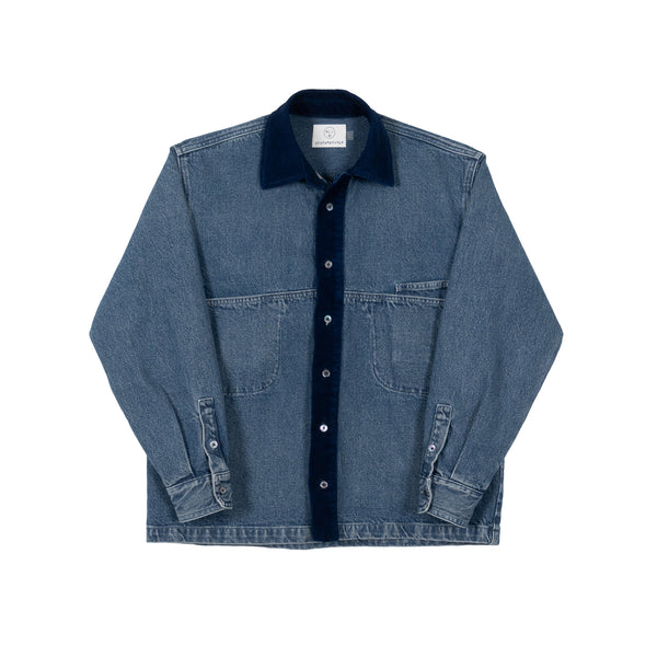 Denim Slant Shirt - Hand Me Downs