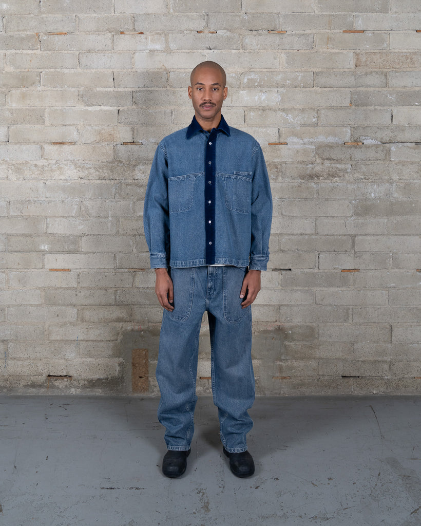 Denim Slant Shirt - Hand Me Downs