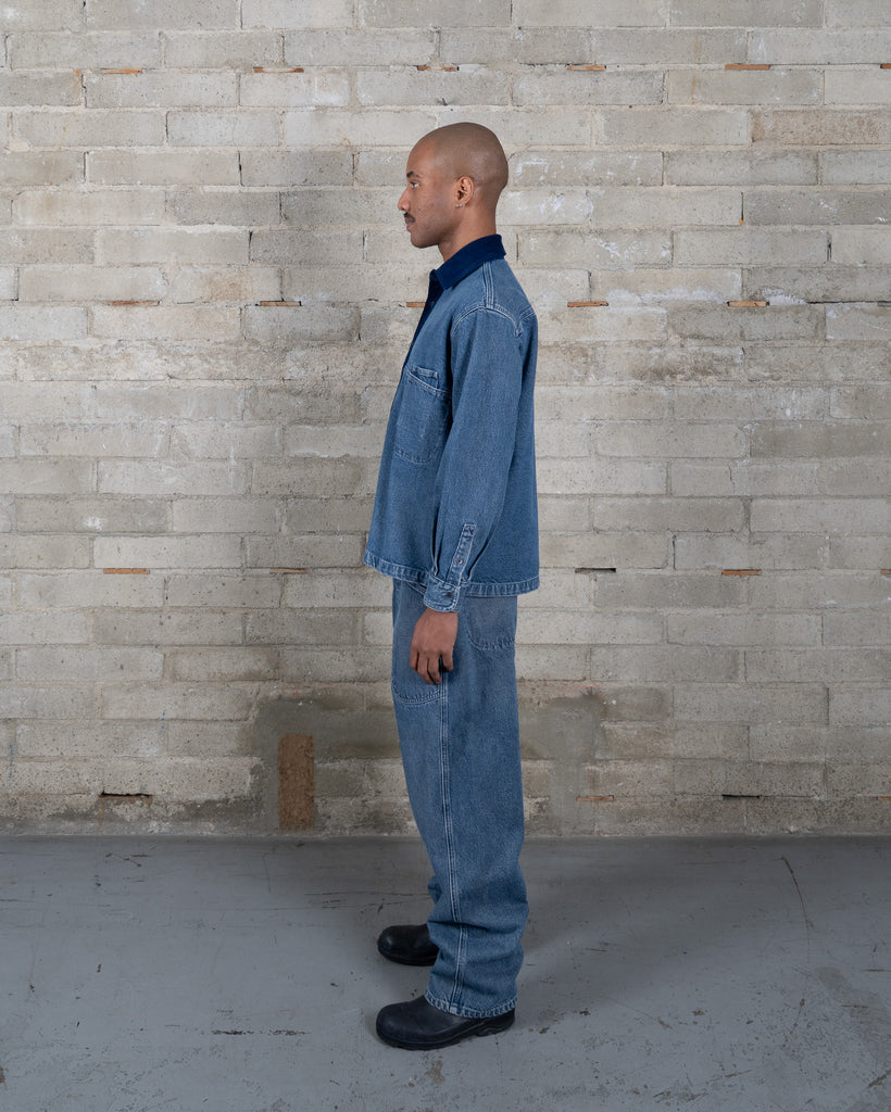 Denim Slant Shirt - Hand Me Downs