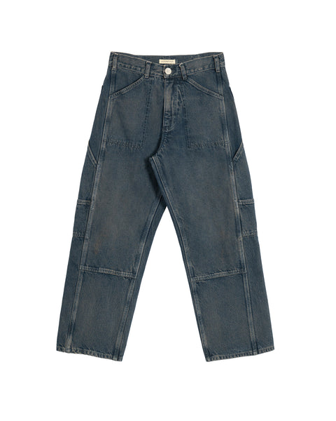 Side Pocket Double Knee - Mud Clay Wash Denim