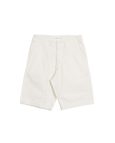 Cotton Silk Trouser - Shorts - White