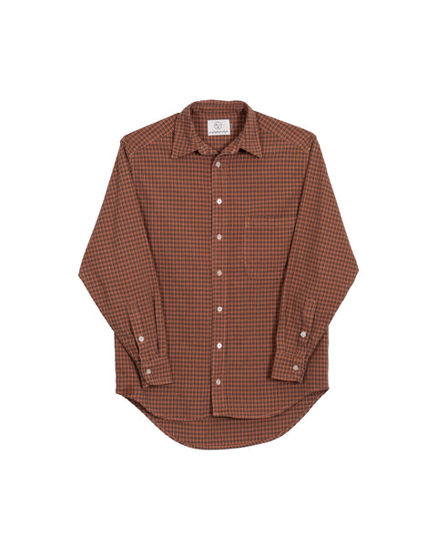 Button Down Shirt - Red Clay Check