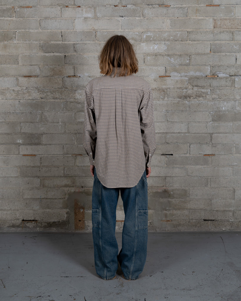 Side Pocket Double Knee - Brown Clay Wash Denim