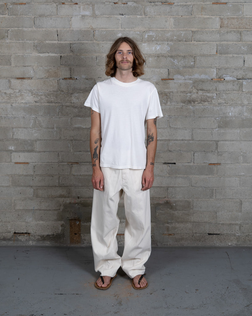 Front Seam Jeans - Natural