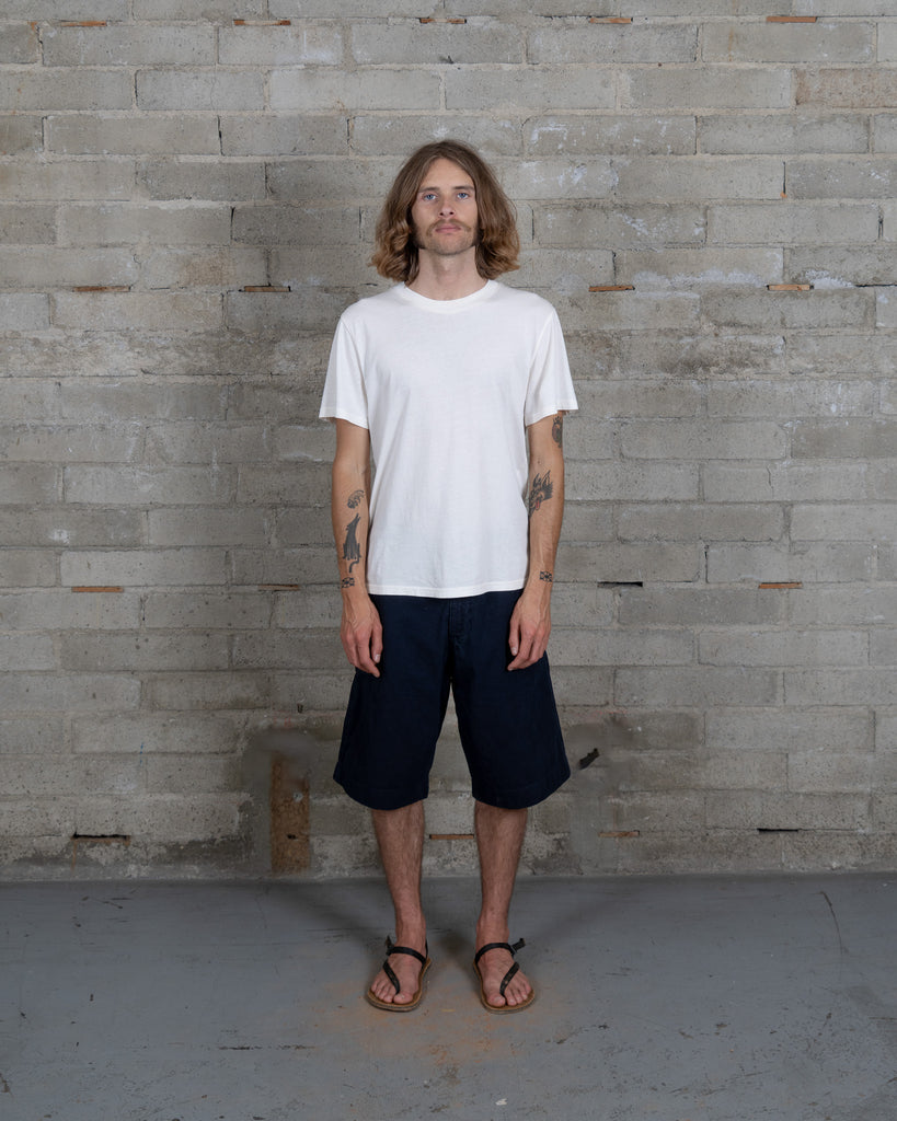 Cotton Silk Trouser - Shorts - Black Indigo