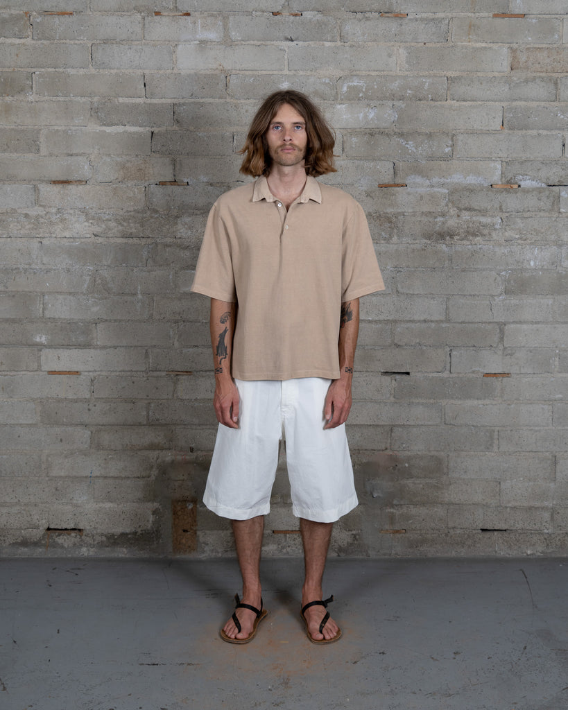 Cotton Silk Trouser - Shorts - Natural