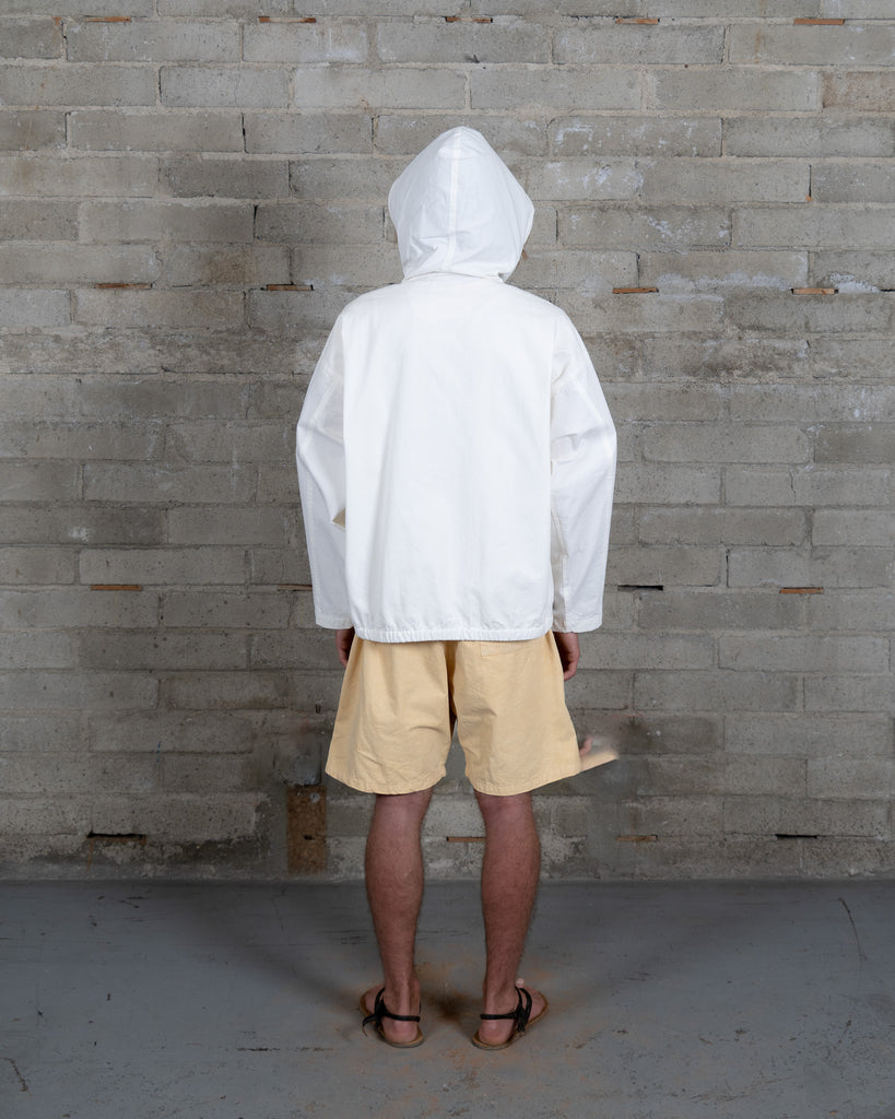 Woven Split Pocket Hoodie - Natural