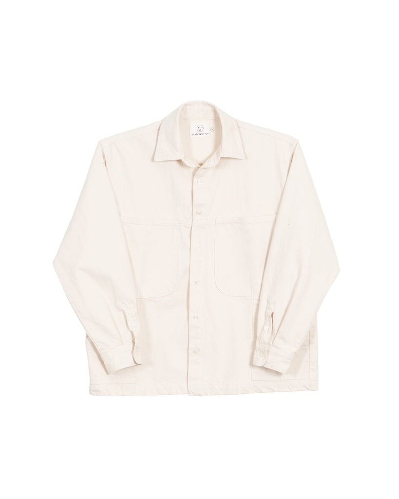 Side Pocket Overshirt - Natural