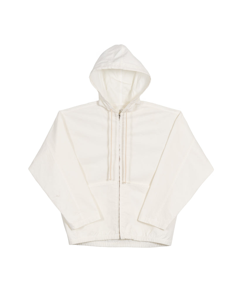 Woven Split Pocket Hoodie - Natural