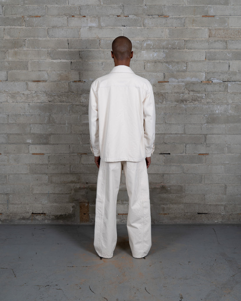Side Pocket Overshirt - Natural