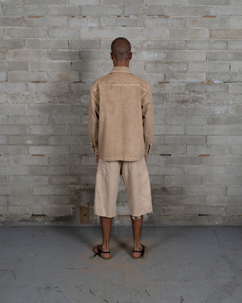 Side Pocket Overshirt- Mud Clay