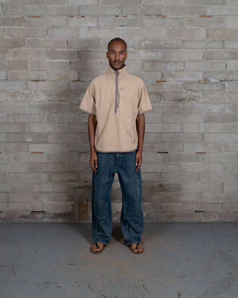 Short Sleeve Fleece Shell - Mud Clay