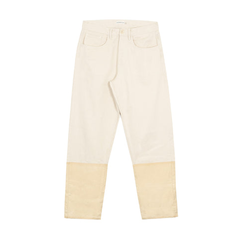 Wax Panel Jeans - Natural