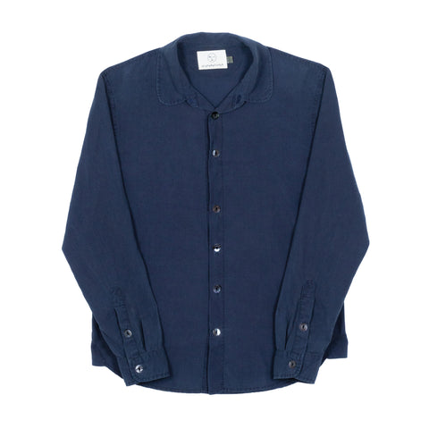 Wild Silk Button Down - Indigo