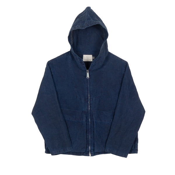 Hemp Big Pocket Hoodie - Indigo