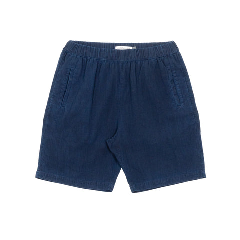 Linen Ramie Geri Shorts  - Dark Indigo