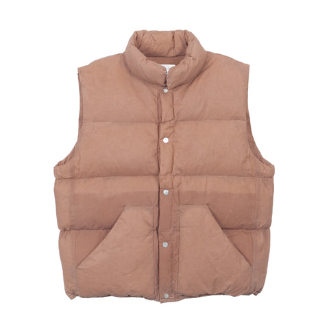 Waxed Puff Vest - Pomace Pink