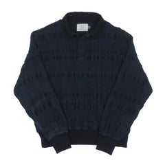Washi-Wool Pullover - Black Indigo
