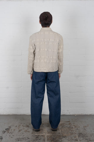 Washi-Wool Zip Jacket - Pomace Stone
