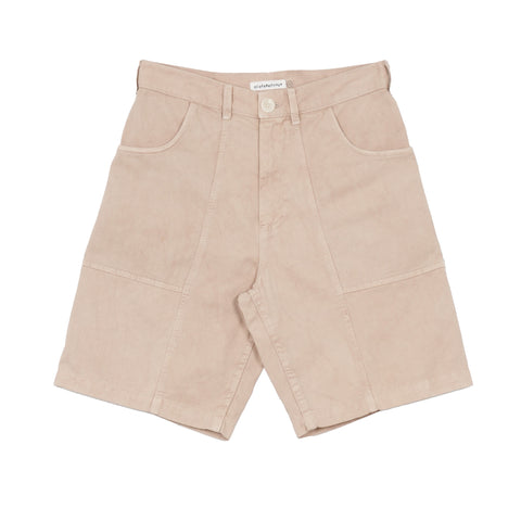 Front Seam Shorts - Clay