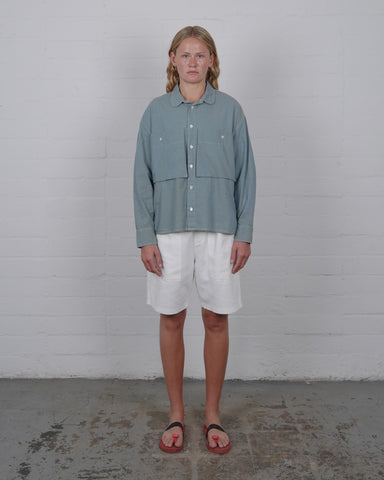 Big Pocket Anti Fit Shirt - Chambray