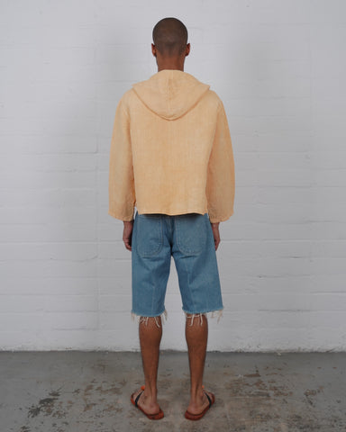 Hemp Big Pocket Hoodie - Ochre