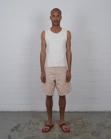 Front Seam Shorts - Clay