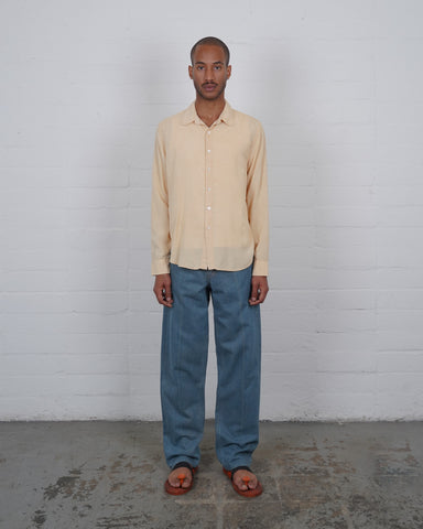 Wild Silk Button Down - Ochre