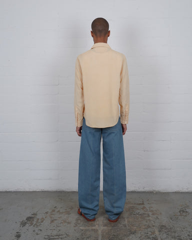 Wild Silk Button Down - Ochre