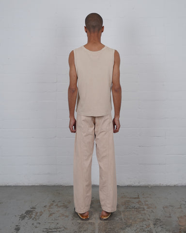 Front Seam Pants - Clay