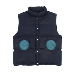 LM x OB Circle Pocket Puff Vest - Indigo